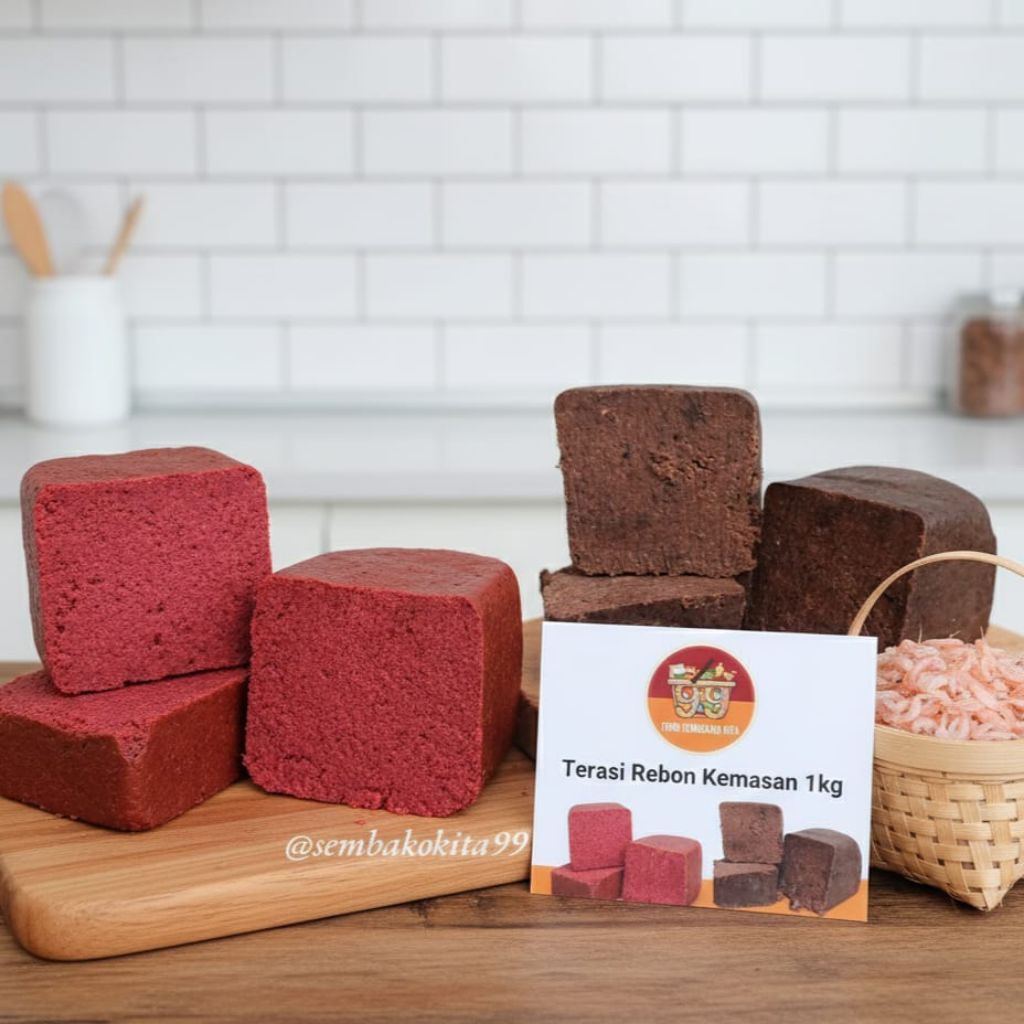 Terasi Udang Puger Rebon Asli Pilihan Putih & Merah 1Kg