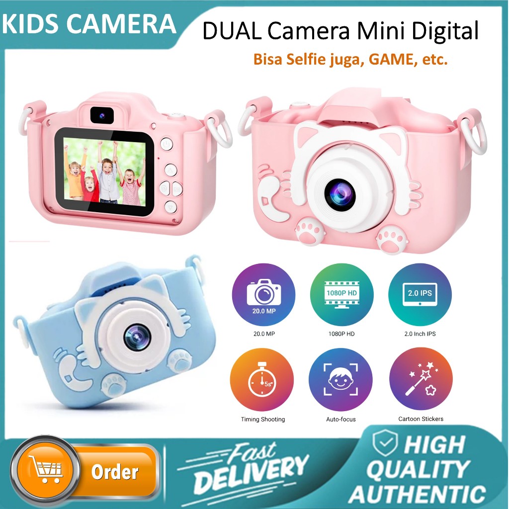Kamera Anak Mini Digital Mini Camera Foto Video / Kamera Digital Anak Hadiah