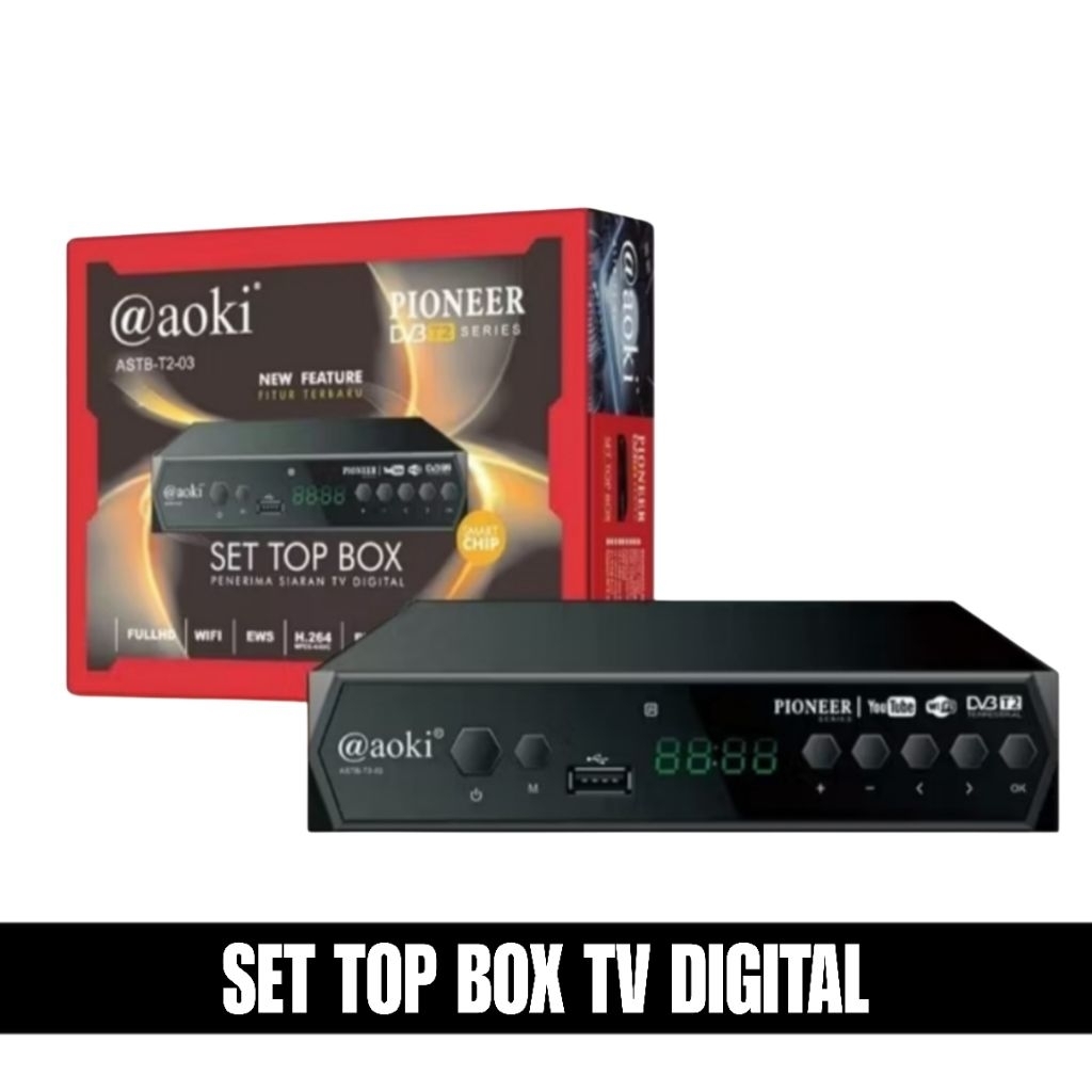 Set Top Box TV Digital - STB Aoki/Welhome Digital