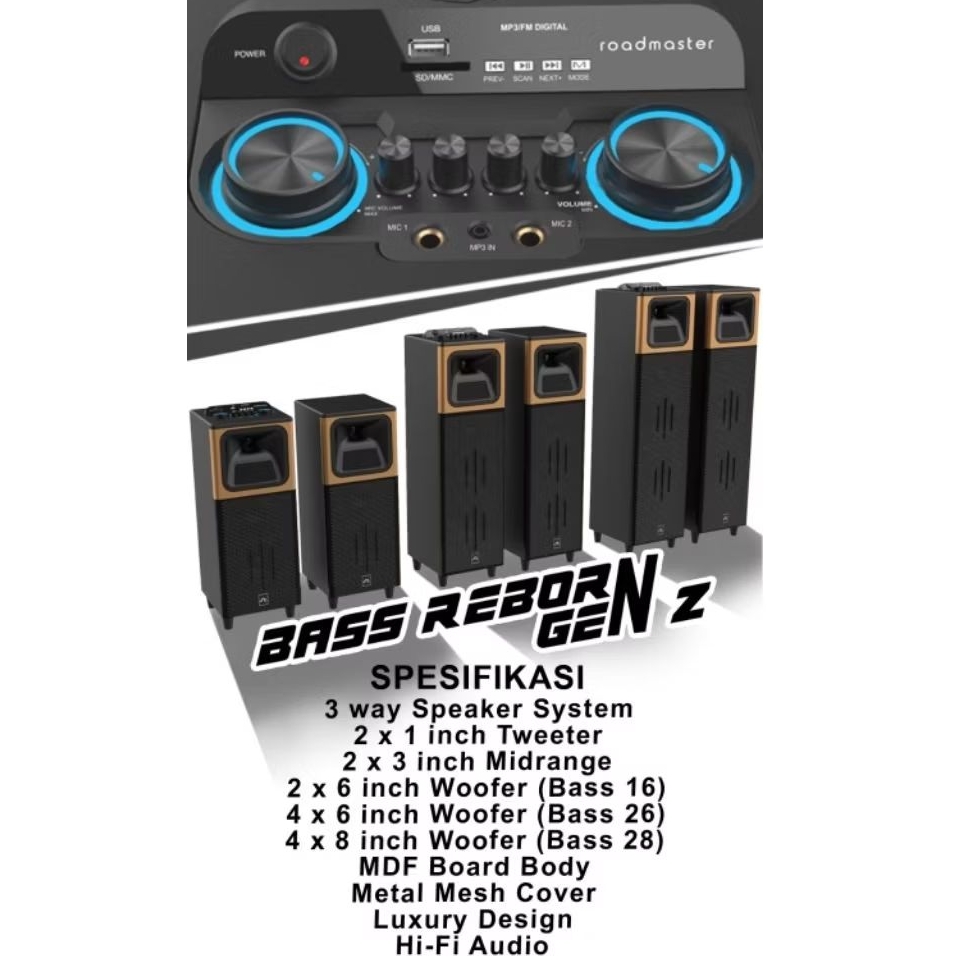 ROADMASTER Speaker Bass Reborn 28 Gen 2