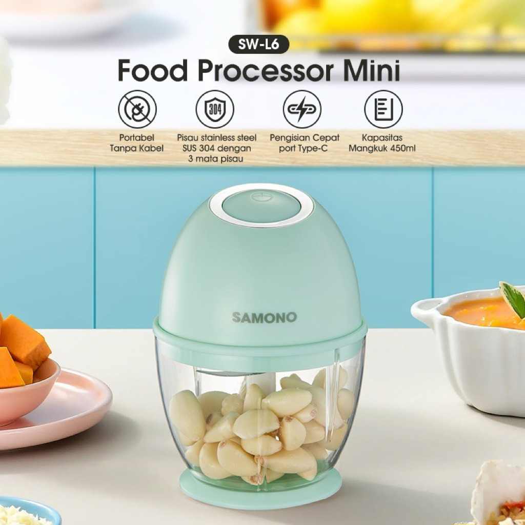 SAMONO - Choper Sw L6 Mini Food Processor