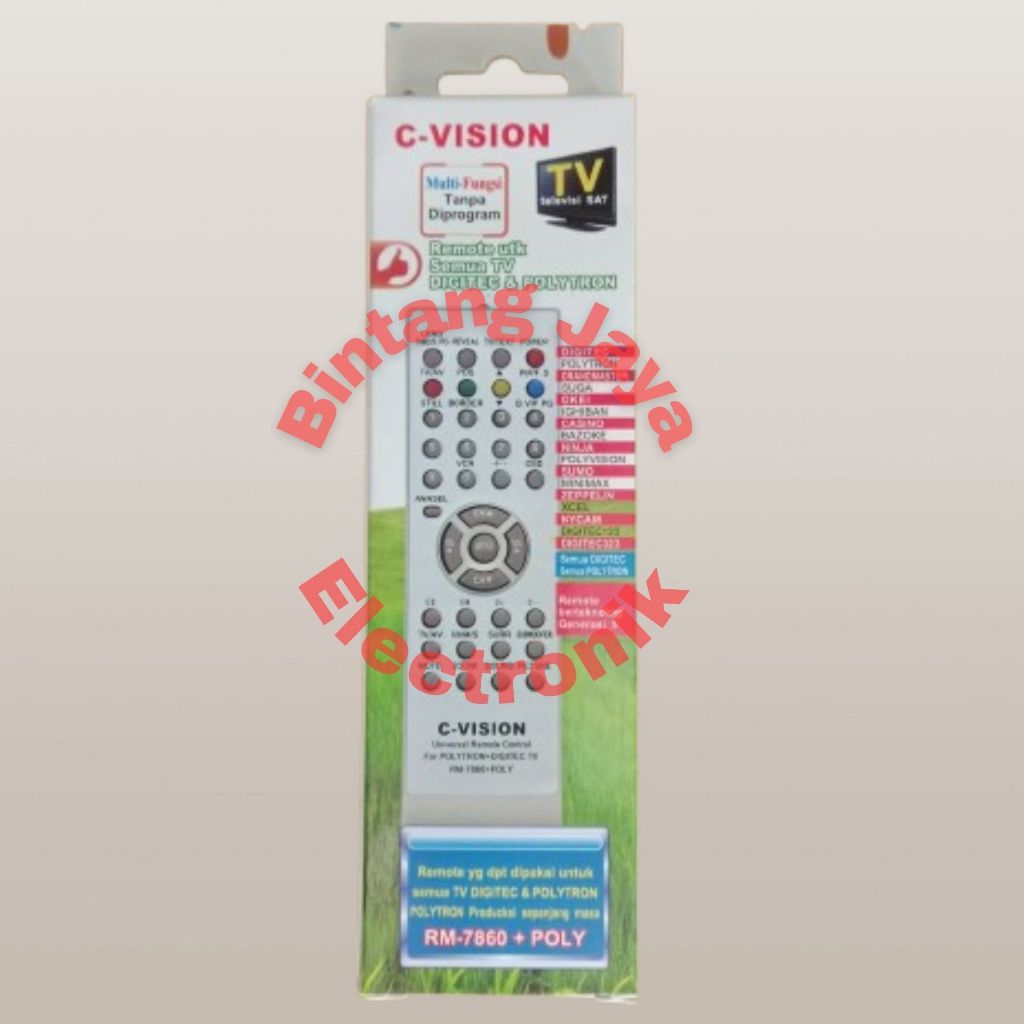 REMOTE C-VISION POLYTRON & DIGITEC RM-7860 + POLY