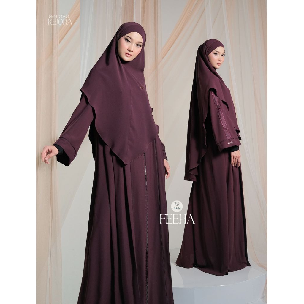 DRESS HIJAB PRINTING FEEHA DRESS BY SHKATA