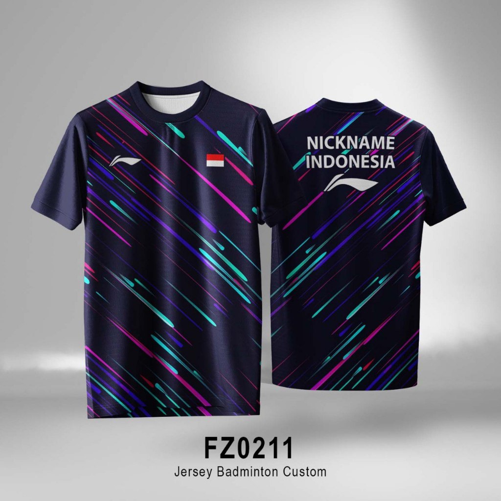 Jersey Badminton Kaos Bulu Tangkis Custom Free Tambah Nama dan Nama Tim