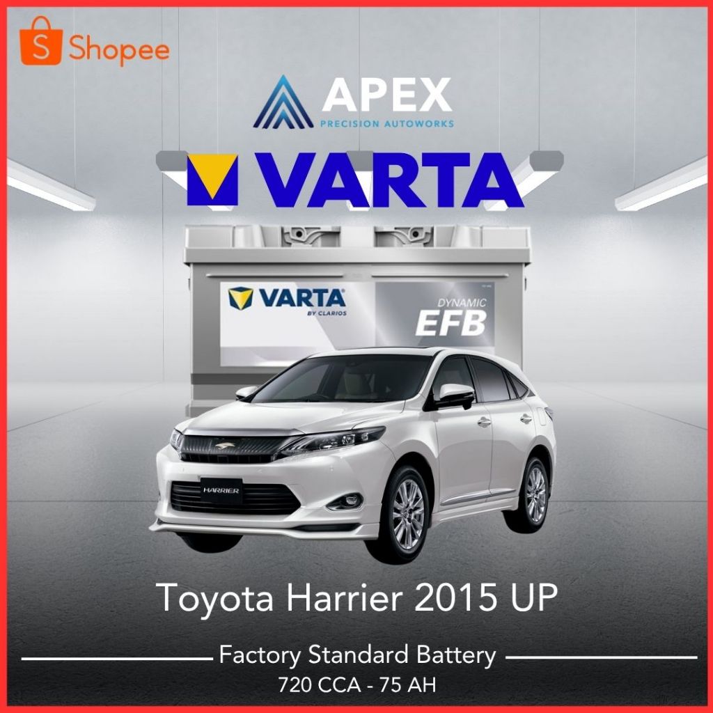 Aki VARTA SILVER DYNAMIC EFB TOYOTA HARRIER 2015 UP