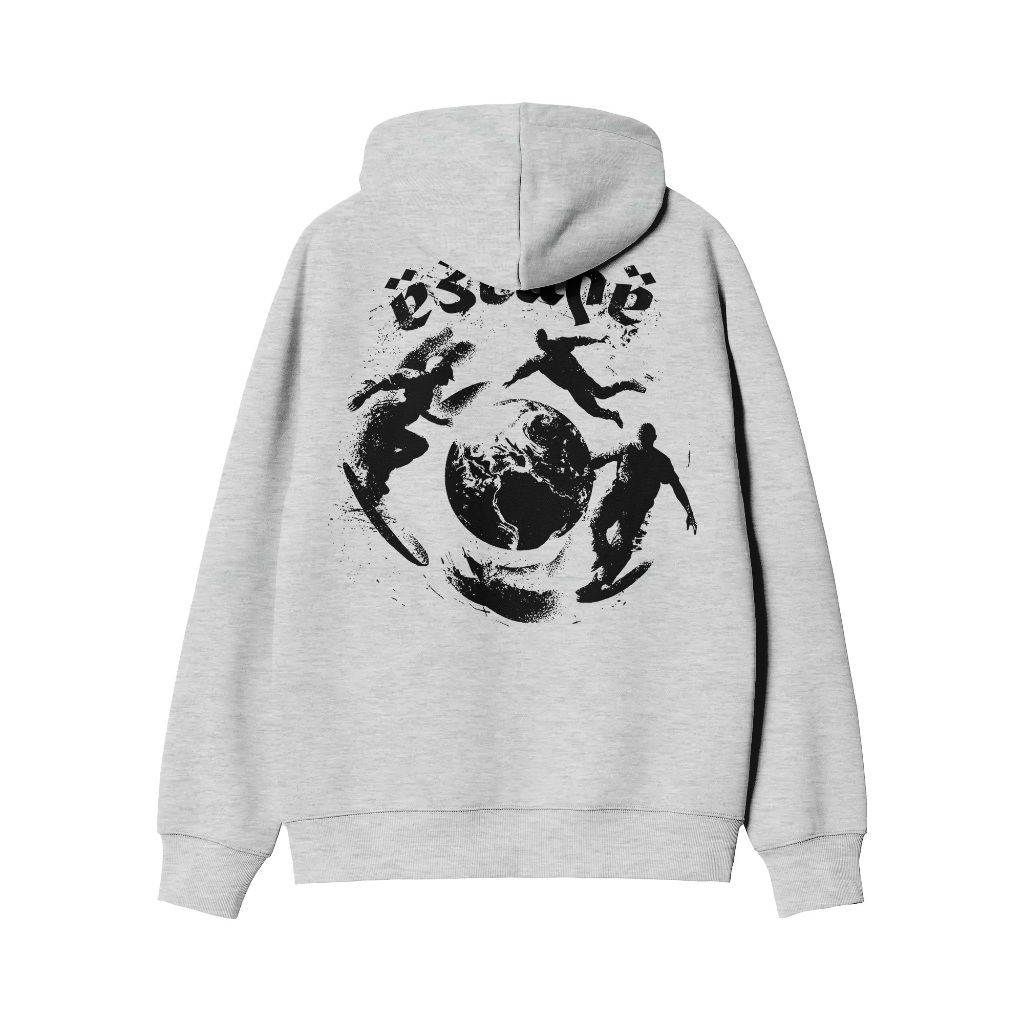 Nyctophile - Hoodie Zipper Fleece Tebal Escape