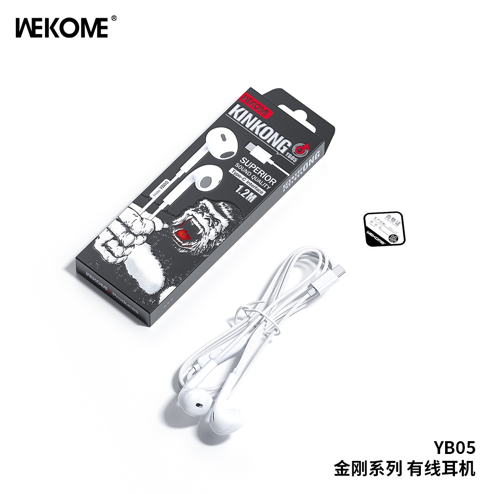 HF COLOKAN TIPE C KABEL  YB05 / HANDSFREE TYPE C  YB05