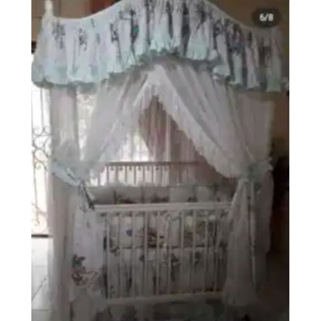 Jual Box bayi Tempat tidur bayi Second Hiasan Full set