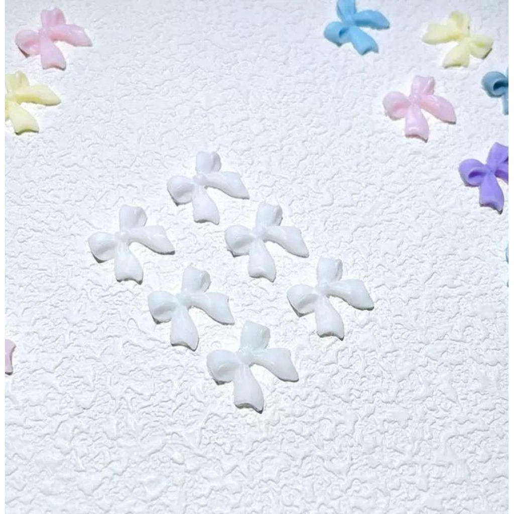 (10 pcs) pita nail art putih,pita 3d nail art,aksesories nail art pita