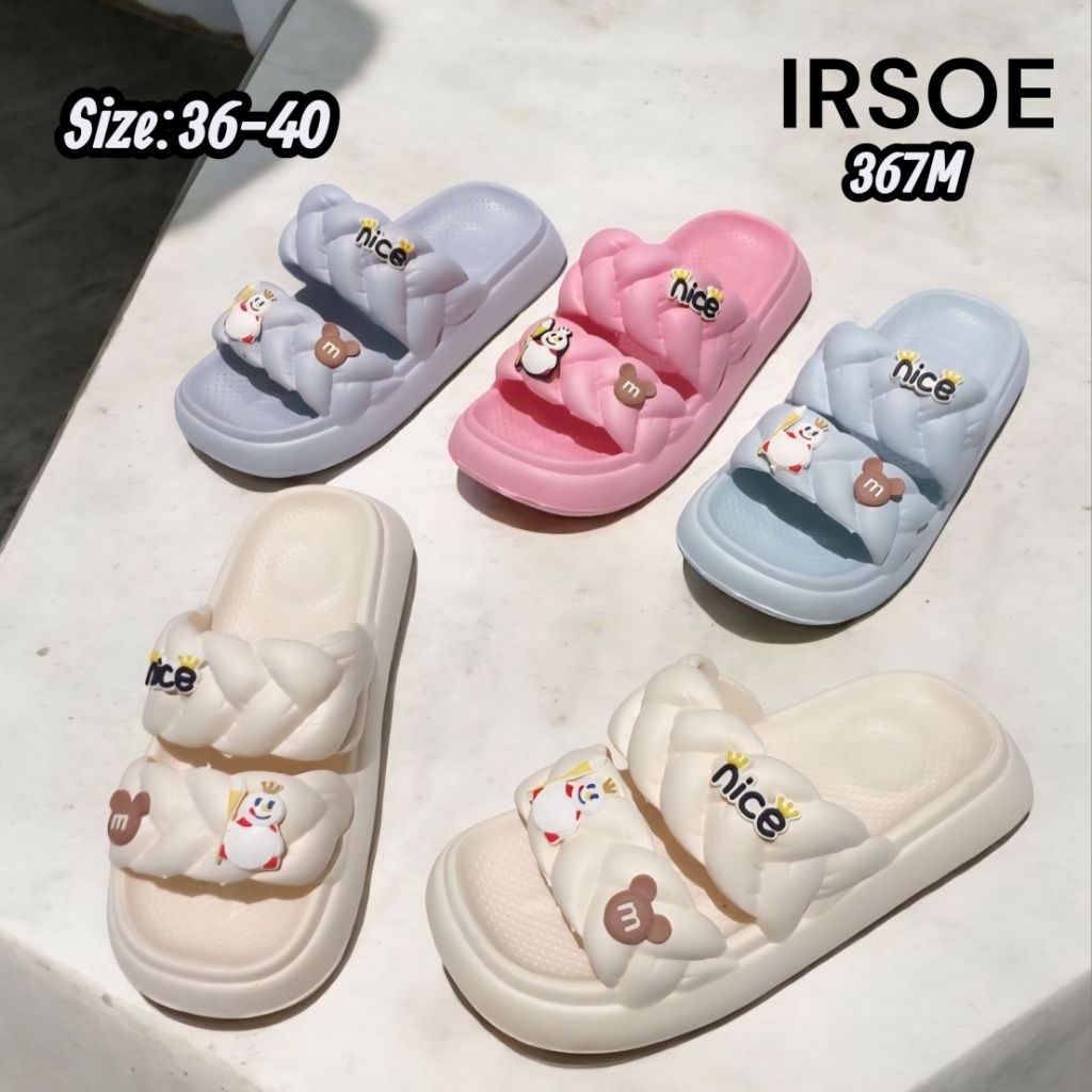 SANDAL SELOP WANITA KARET EVA MIXUE  KEPANG SIZE 36-40