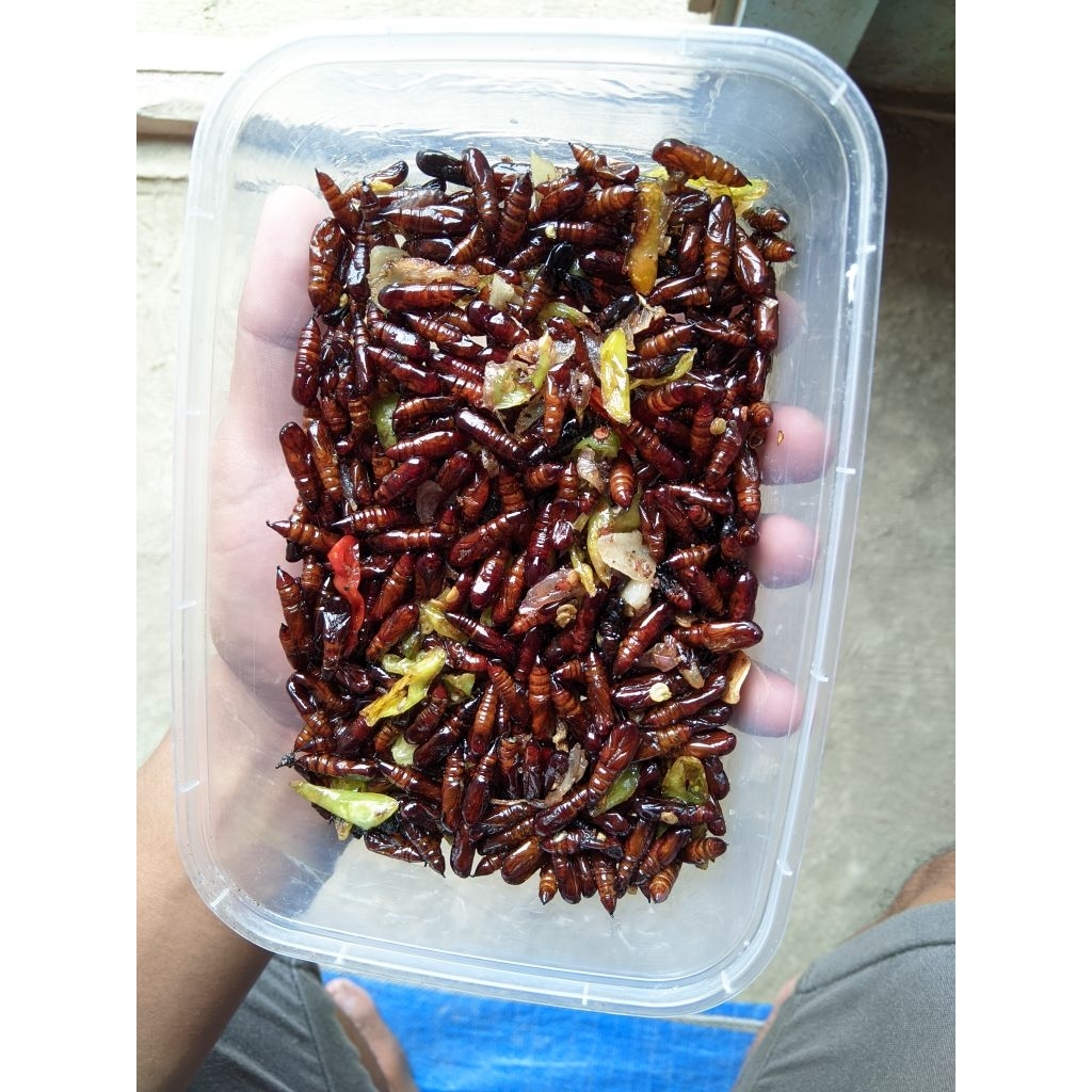 Entung jati Goreng LeZat / Ungker jati goreng kemasan toples