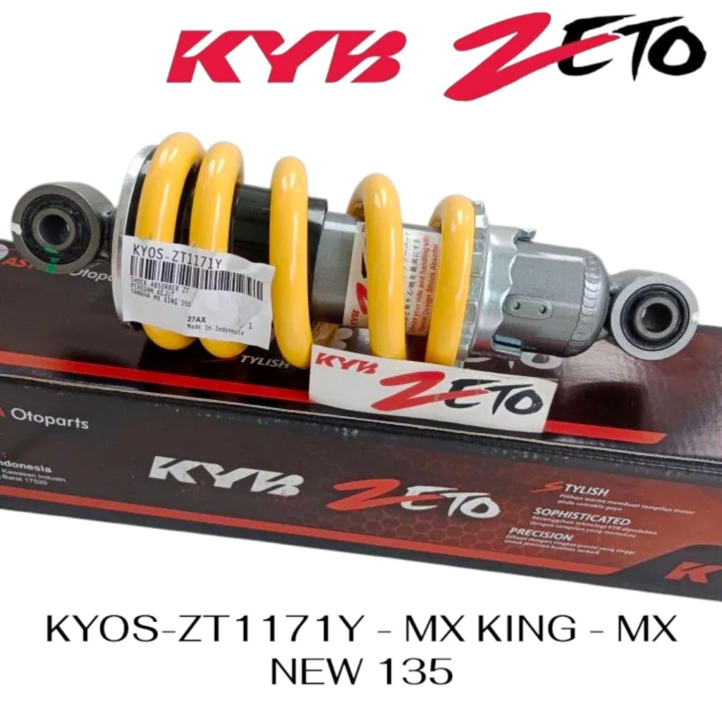 MONO SHOCK KYB ZETO MX KING ZT1171Y WARNA KUNING ORIGINAL KAYABA