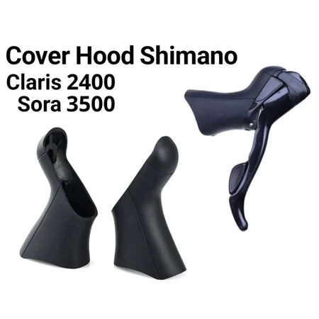 Cover Hood Karet Brifter Shifter Shimano Claris 2400 Sora 3500 pengganti karet brifter sepeda balap 