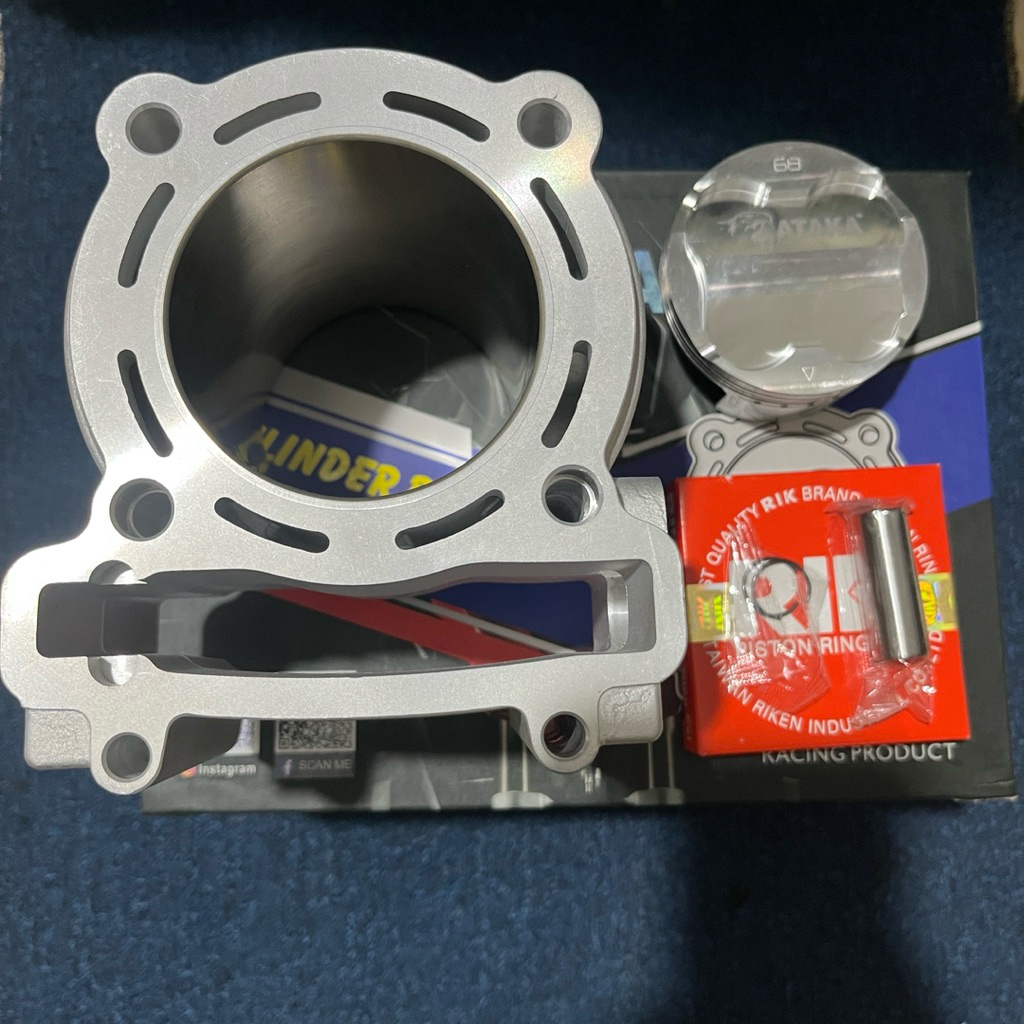 Blok Block Ceramic Set Highten +8 mm Ataka Racing Mx Old Mx King Vixion R15 V2 68 mm