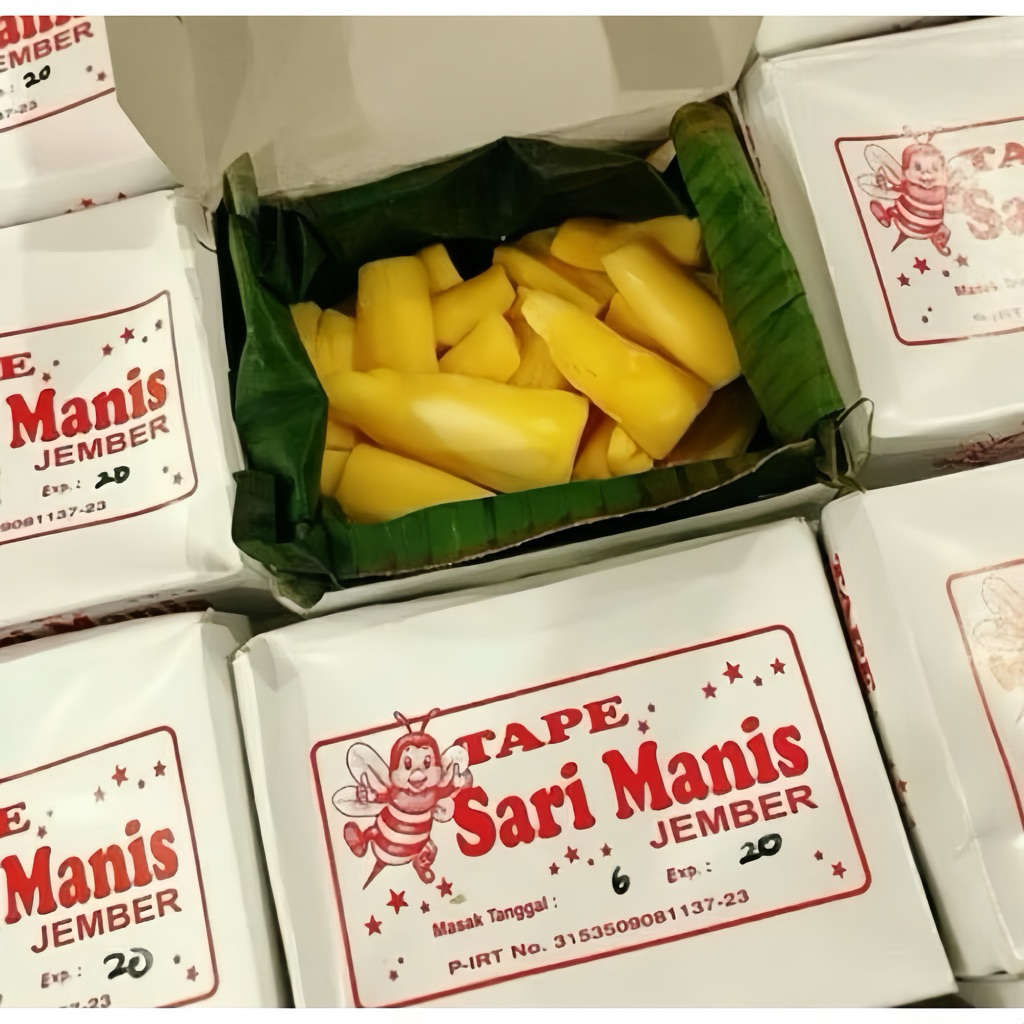 Tape Sari Manis Jember / Tape Asli Jember 500gram / Pack