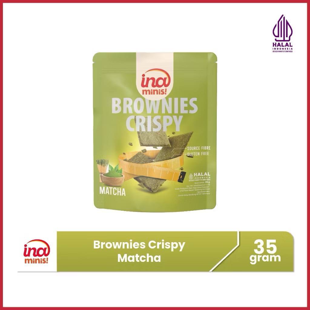 Ina Minis Gluten Free Brownies Crispy Matcha by Ina Cookies