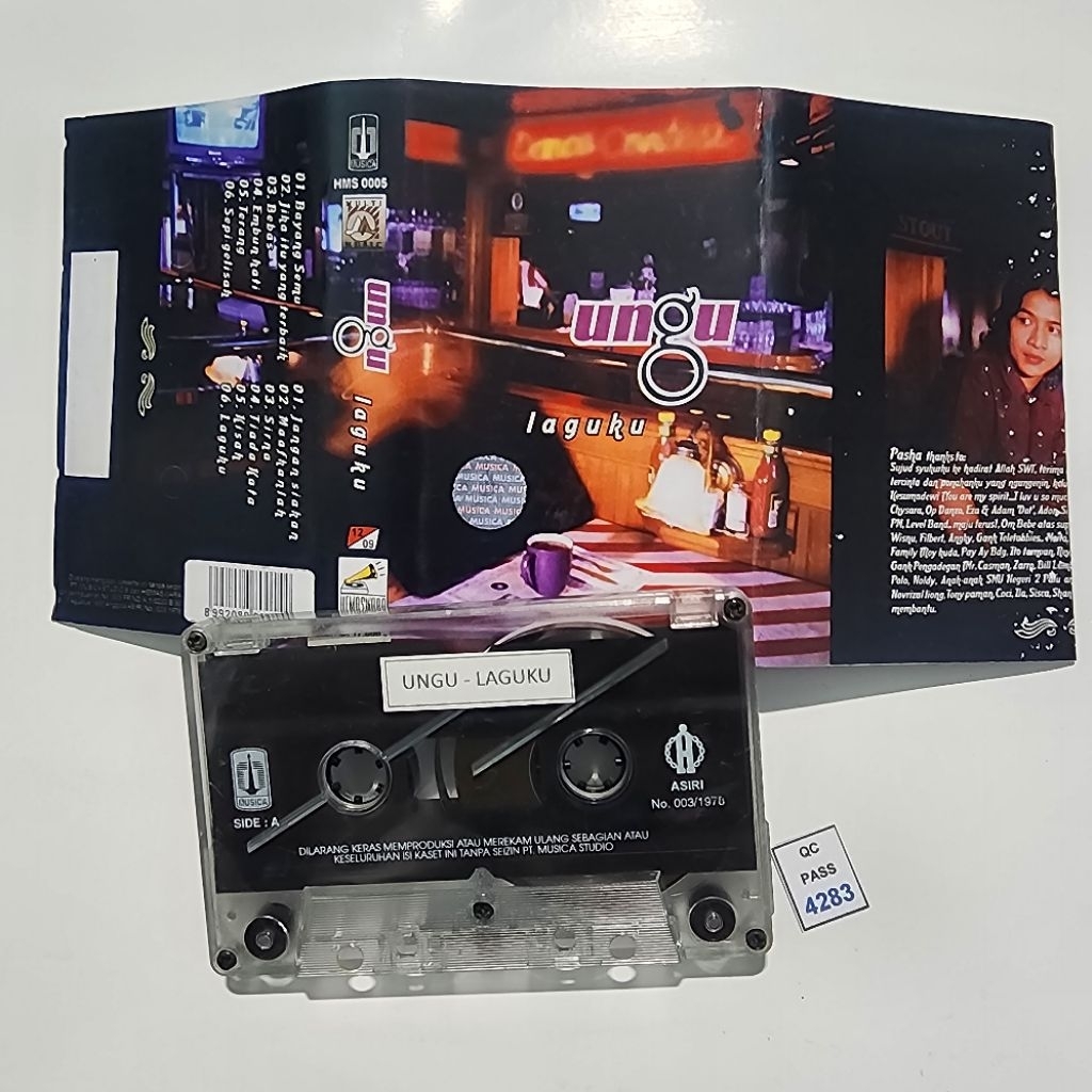 Kaset pita Ungu Laguku (Tanpa Cover)