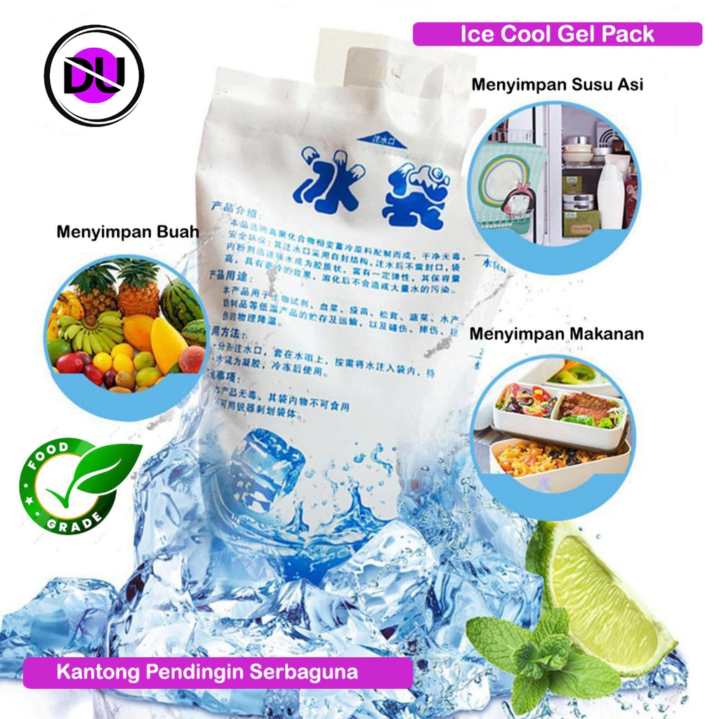 Ice Gel Pack Asi Kecil Sedang Besar Kompress Kantong Es Batu Pendingin Serbaguna Multifungsi Ice Gel