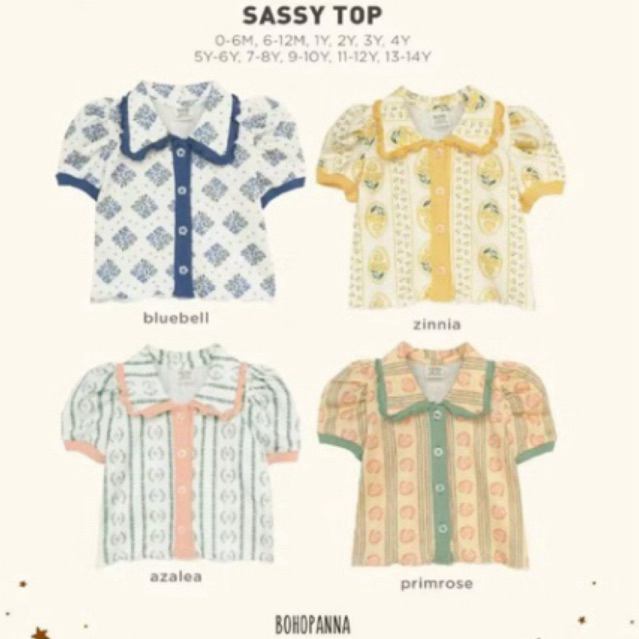 BOHOPANNA SASSY TOP - preloved