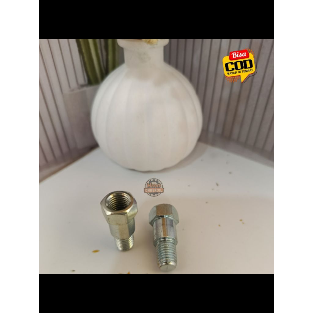 adaptor spion baut tambahan spion honda peninggi spion ukuran drat 14 mm drat ulir kiri