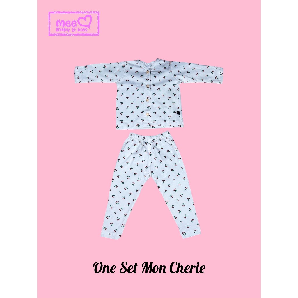 One Set Mon Cherie | baju tidu bayi | baju piyama bayi