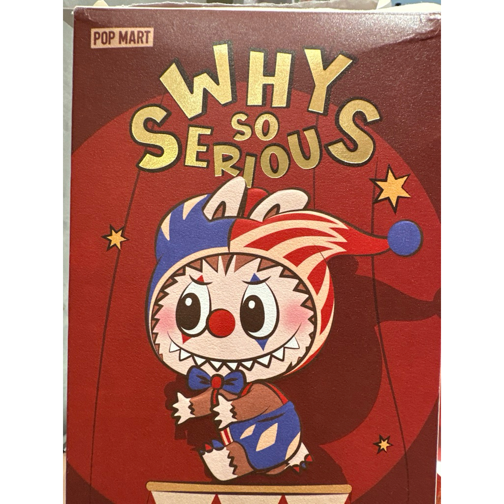 WHY SO SERIOUS LABUBU POP MART ORIGINAL SELECTED