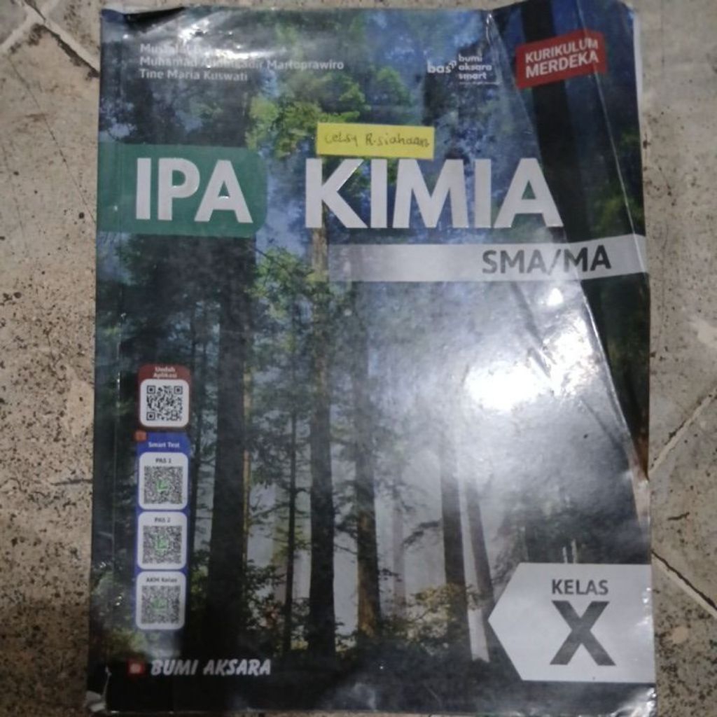 IPA KIMIA SMA/MA KELAS X/1-10 KURIKULUM MERDEKA BUMI AKSARA ORIGINAL