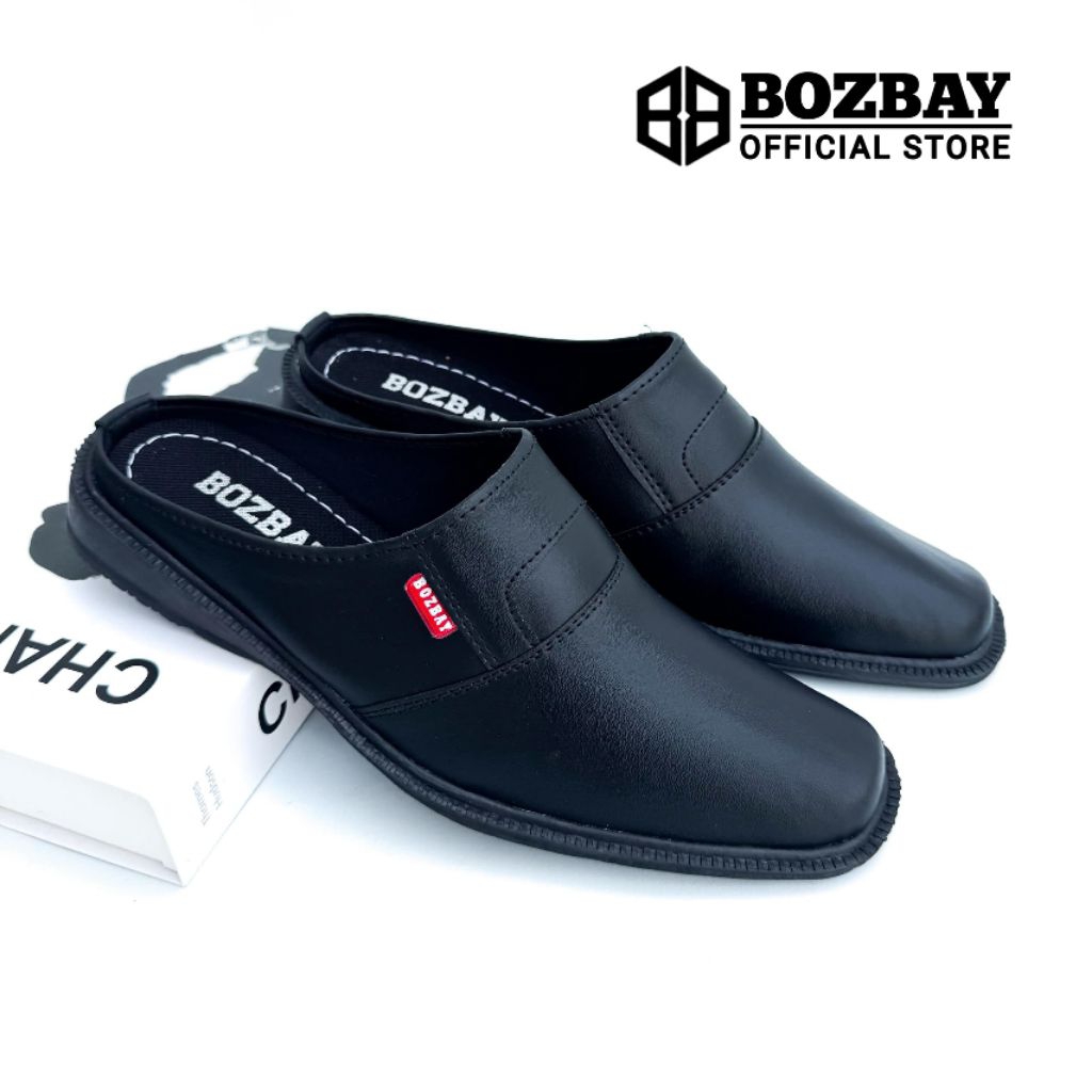 Sepatu Pantofel Slop Bustong Terbaru Sepatu Slop Pria Kulit