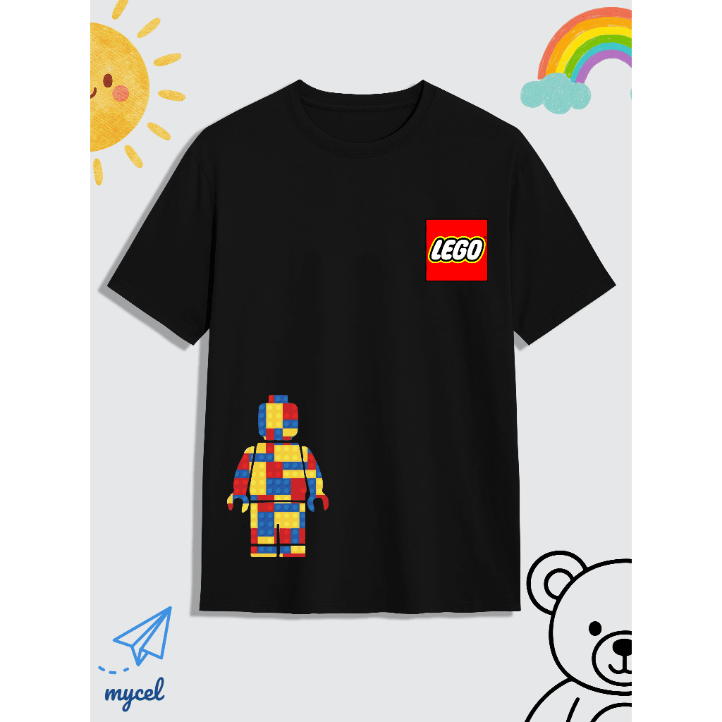 KAOS ANAK LEGO COTTON COMBED PREMIUM