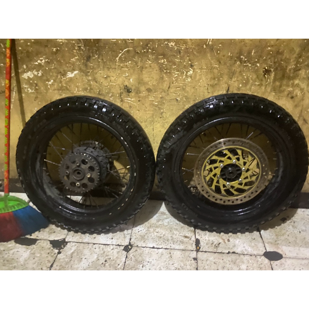velg set 17x300 17x350 ban custom pnp tiger megapro tromol scorpio