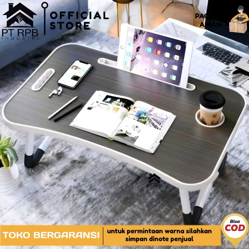 Meja Lipat Belajar Anak Lesehan Karakter polos / meja laptop