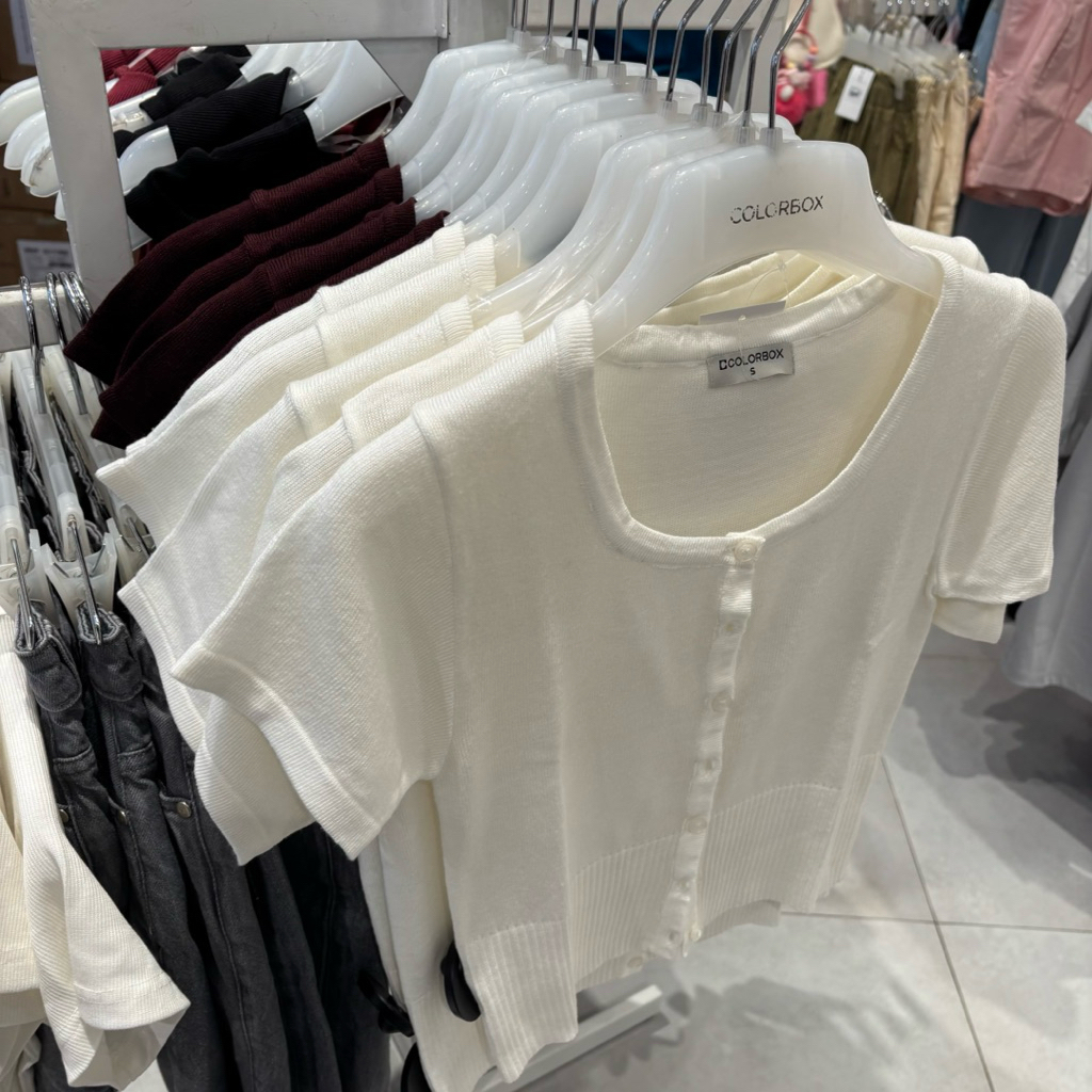 cardigan knitwear lengan pendek colorbox