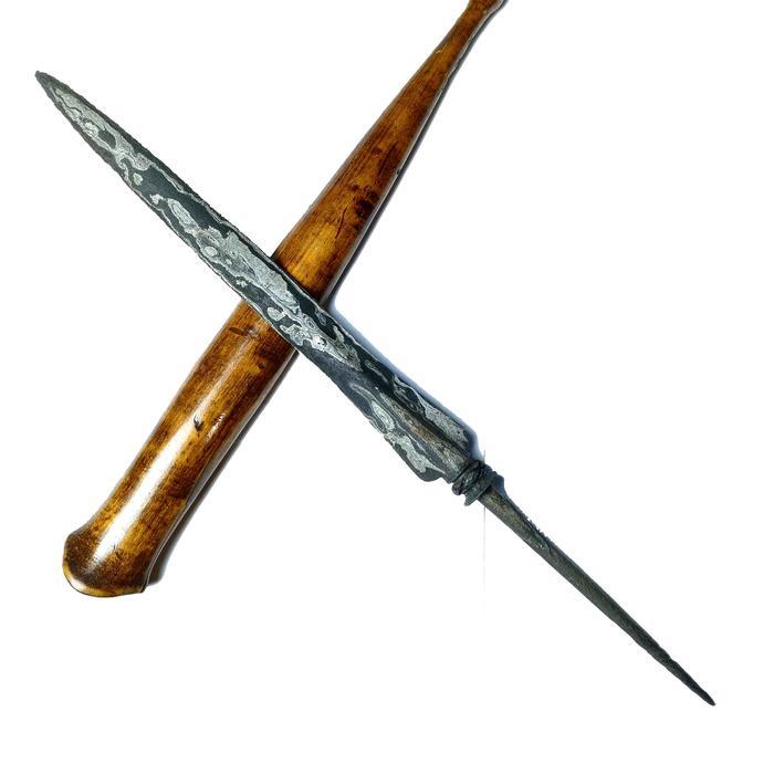 Tombak Sapit Abot HB Sepuh Pamor Wengkon Isen