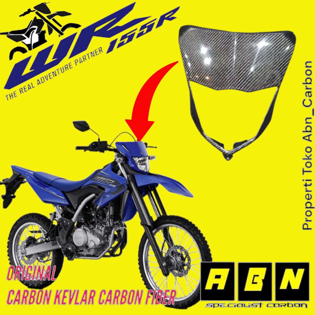 Cover Headlamp Wr Carbon fiber Wr155 Carbon Karbon