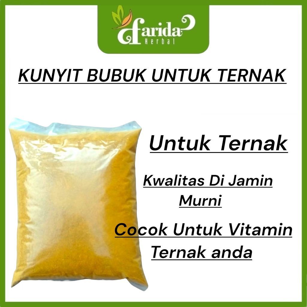 KUNYIT BUBUK UNTUK TERNAK 5KG KUNYIT BUBUK GRADE B UNTUK TERNAK