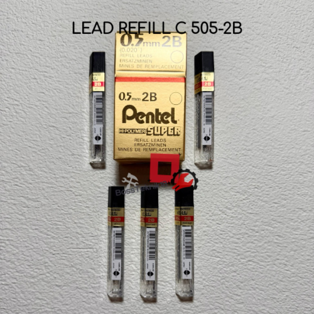 Pentel Lead Refill C-505 2B Isi pensil mekanik Pentel 2B