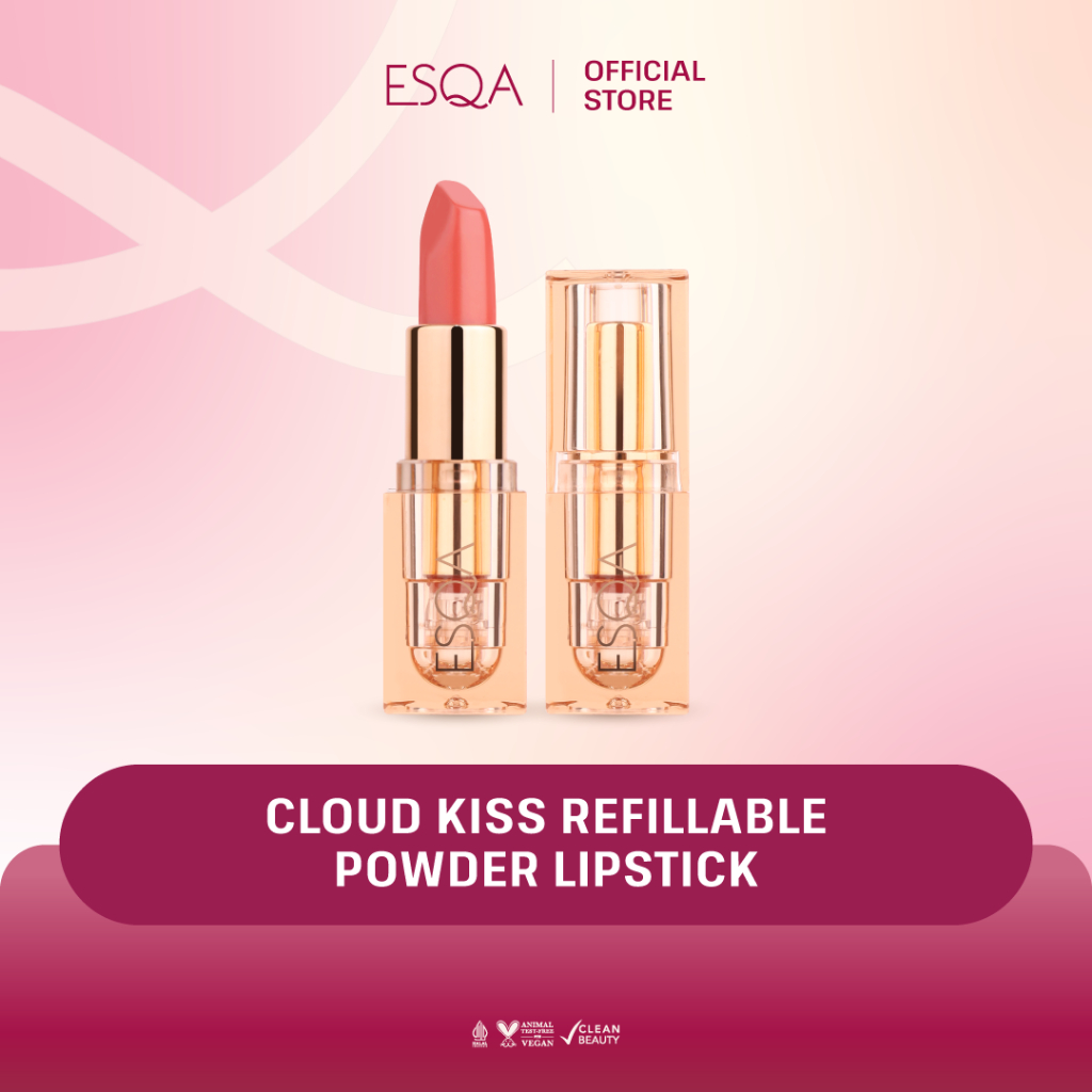 [GIFT] ESQA Cloud Kiss Refillable Powder Lipstick - First Love