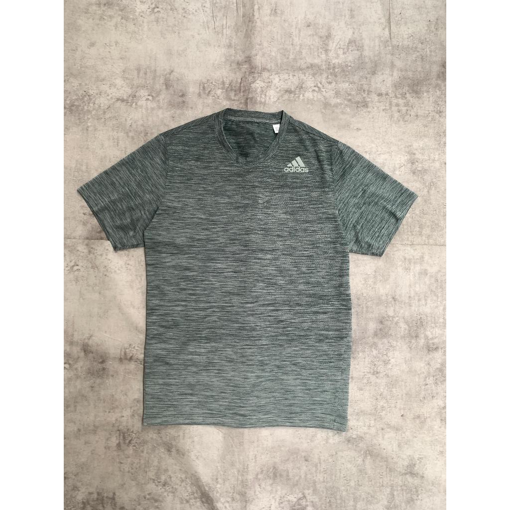 preloved adin dong misty green kaos baju jersey olahraga running lari sport gym trail run tennis bas