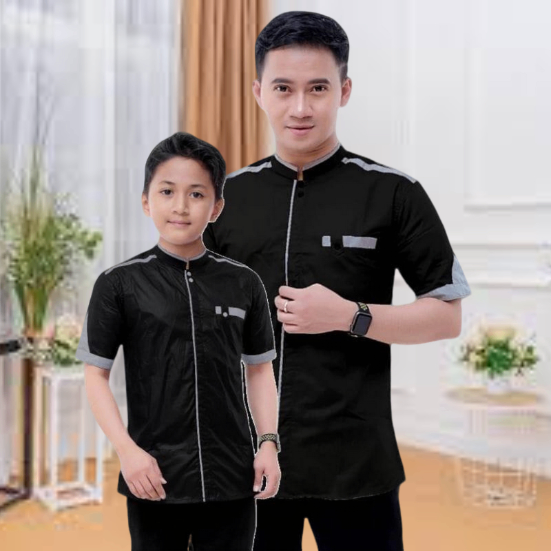 Baju Koko Pria Dewasa Atasan Viral Qoqo Model Baru Bapakbapak Keren Kemeja Lebaran Remaja Cowok Kond