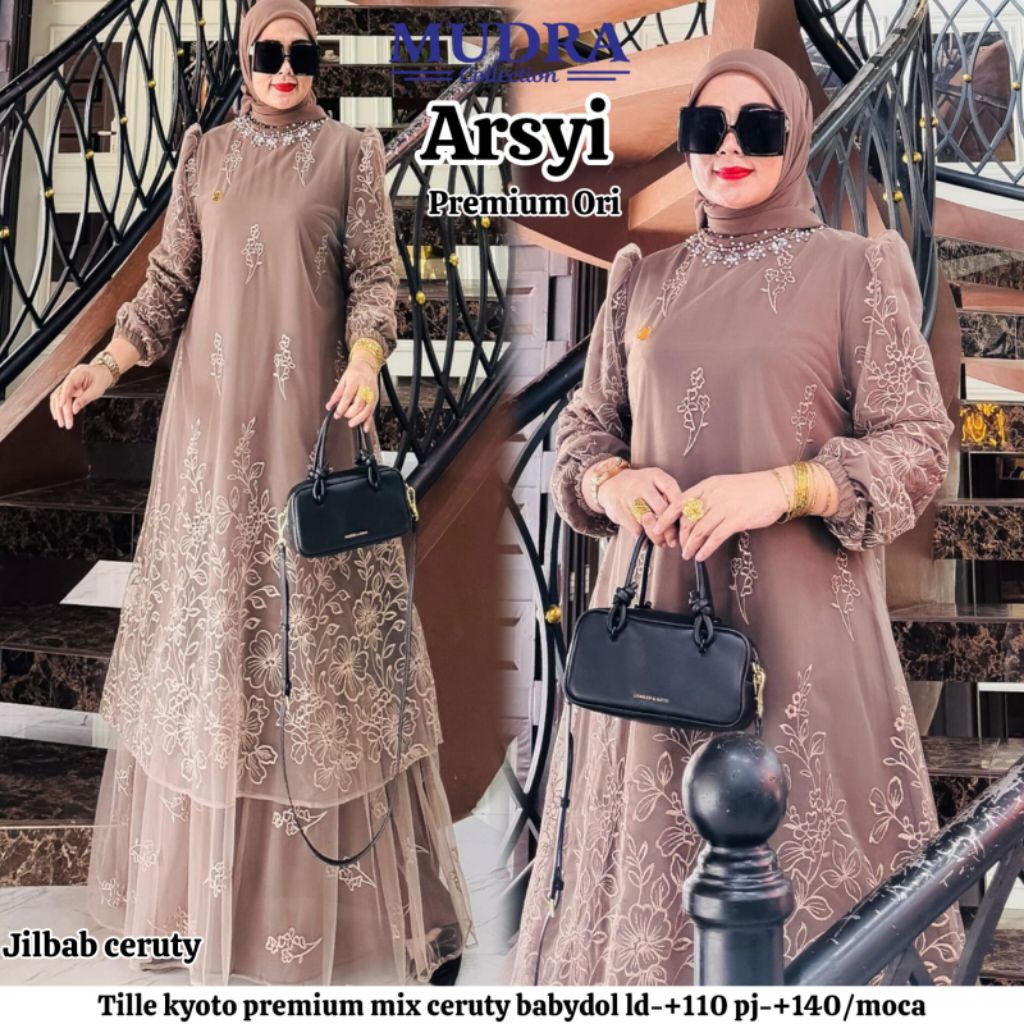 Gamis Mudra Collection / Gamis Terbaru / Gamis Wanita / Gamis Premium / Gamis Pesta / Gamis Mewah / 
