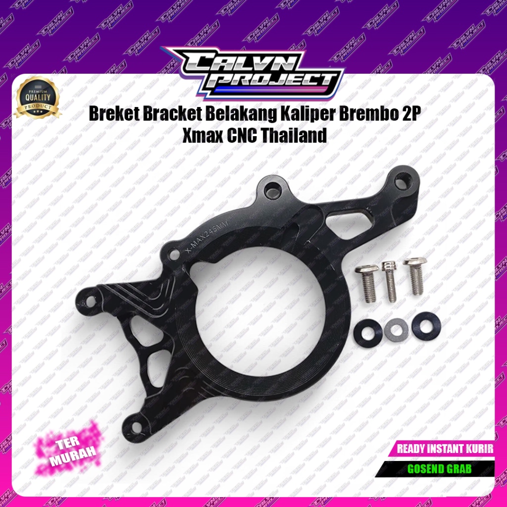 Breket Bracket Belakang Kaliper Brembo 2P Xmax Posisi Bawah CNC Thailand