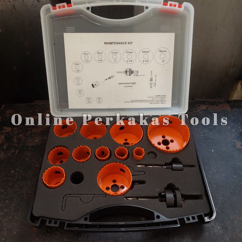 Hole Saw Metal Set Mata Bor Pelubang Flat Besi