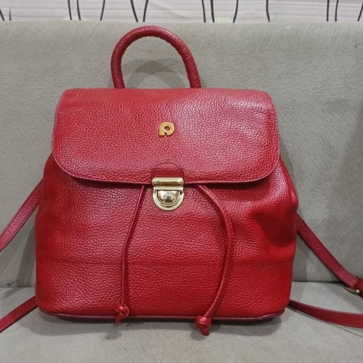 TAS SELEMPANG BISA RANSEL PAPILLON SEKEN WARNA MERAH MULUS BANGET
