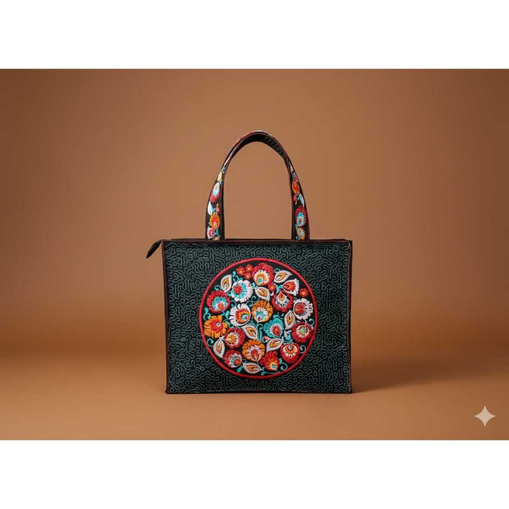 Tas Traveling Wanita / Tas Traveing Pakaian / Totebag Besar / Tas Bordir