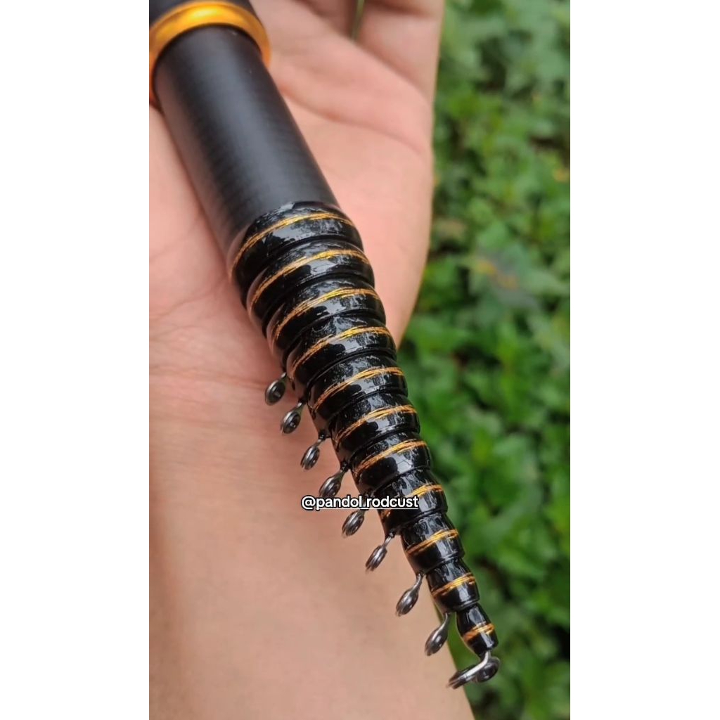 Joran tegek mini custom viral kolong + reelseat