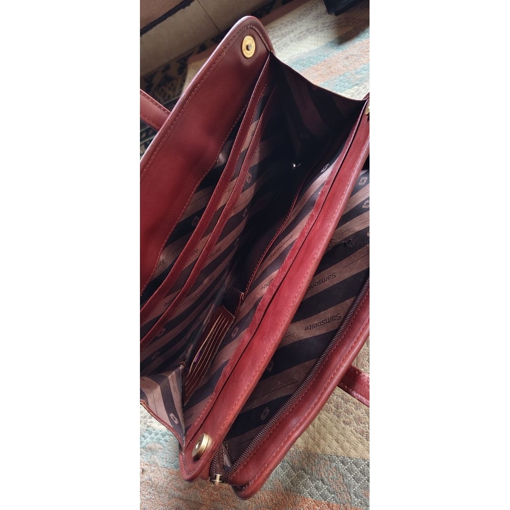samsonite vintage leather