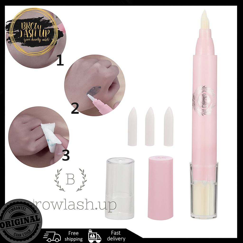 Magic eraser skin remover pen penghapus tinta sulam alis tatto tato