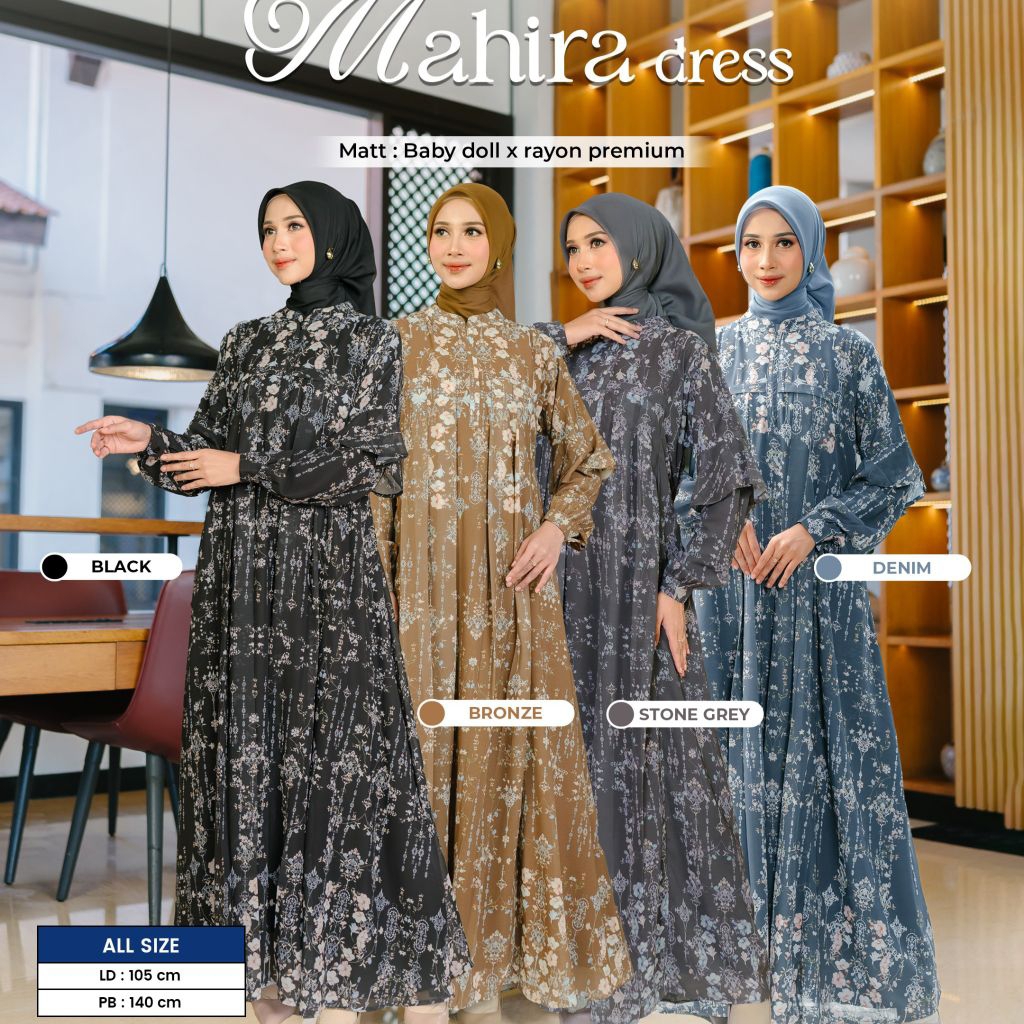 Gamis Mom Mahira Family Set by Ghiina Fashion - Couple Gamis dan Koko Keluarga Bahan Premium Bisa CO