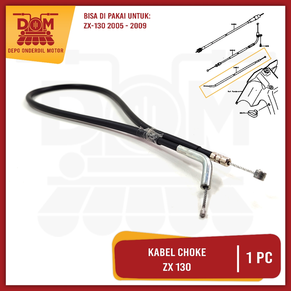 Kabel Choke ZX 130 (TOKAIDO) Choke Cable Tali Iner Coke Cuk Kawasaki ZX130 ZX-130