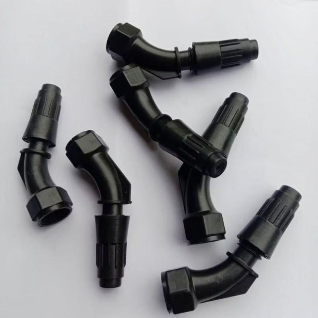 Spuyer Nozzle 1 Lubang Bengkok Hitam